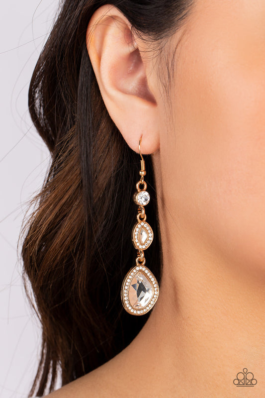 Dripping Self-Confidence - Gold Earring