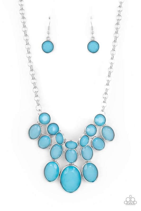 Delectable Daydream - Blue Necklace Earring Set