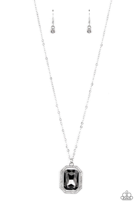 Galloping Gala - Silver  Necklace Earring Set