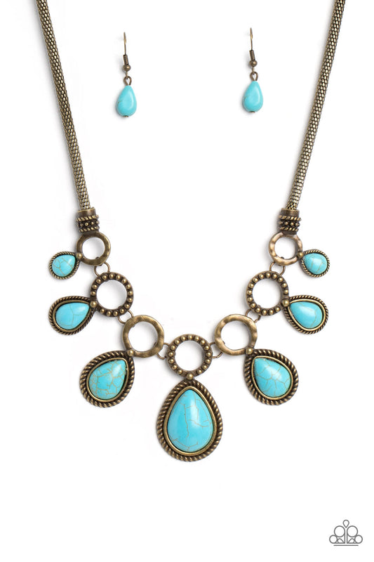 Riverside Relic - Brass Necklace Earring Set