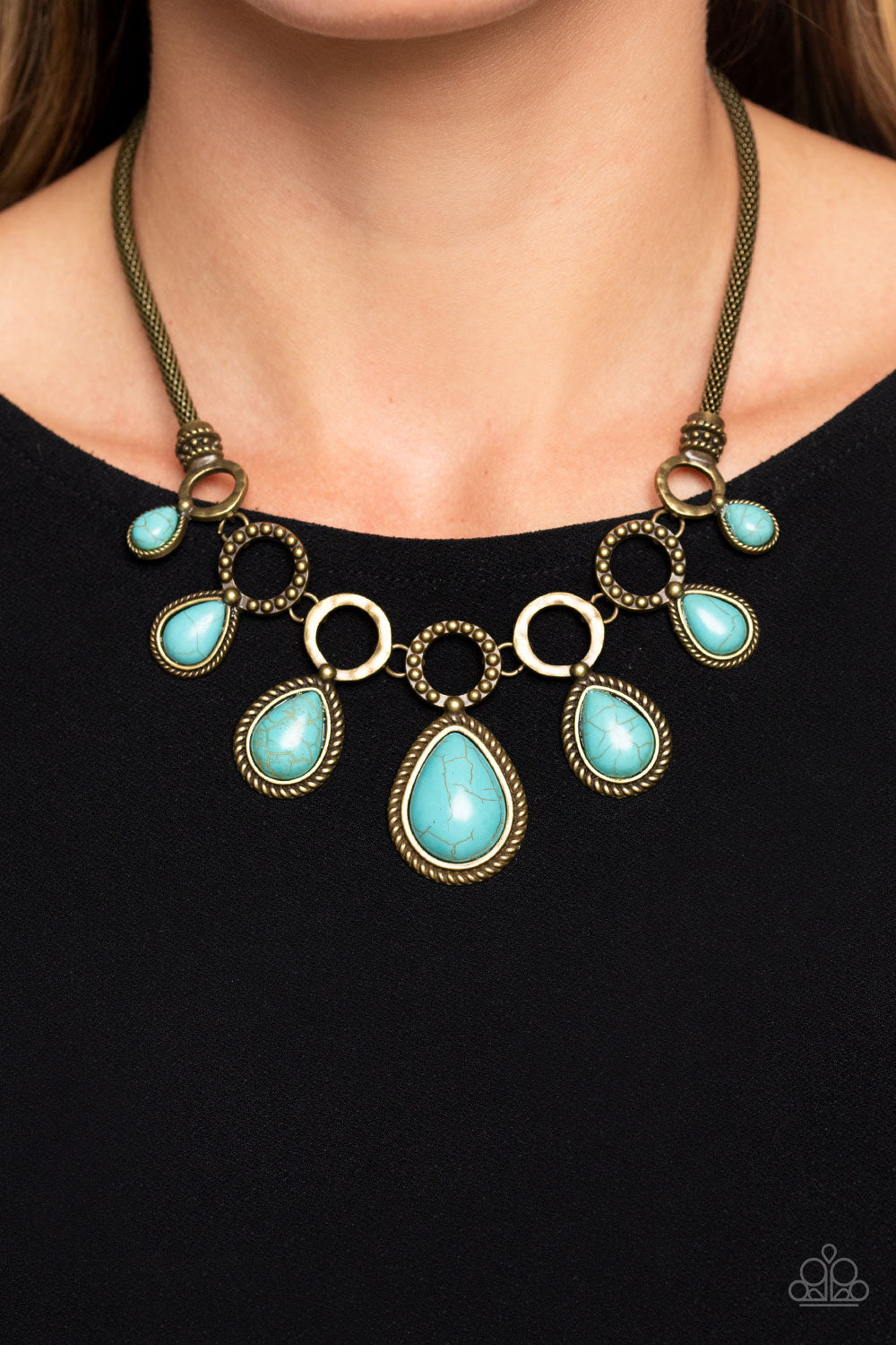 Riverside Relic - Brass Necklace Earring Set