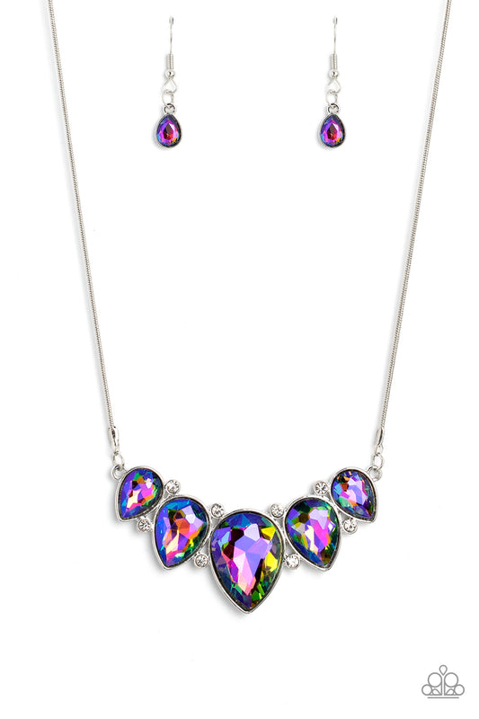 Regally Refined - Multi Necklace Earring Set