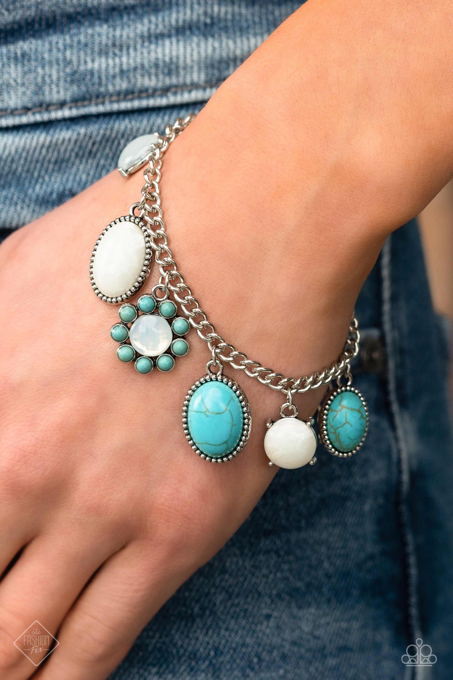 Cowboy Charm - Blue Bracelet