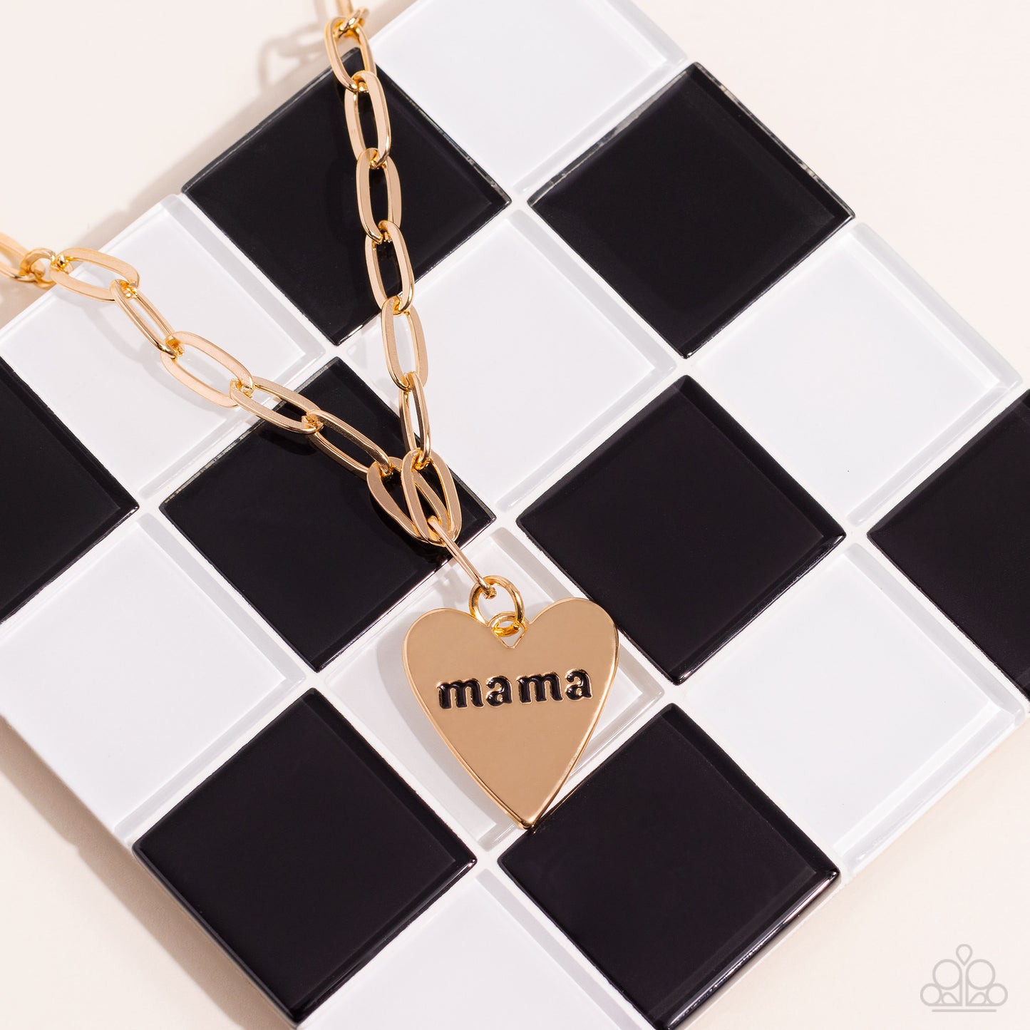 Mama Cant Buy You Love - Gold Necklace Earring Set