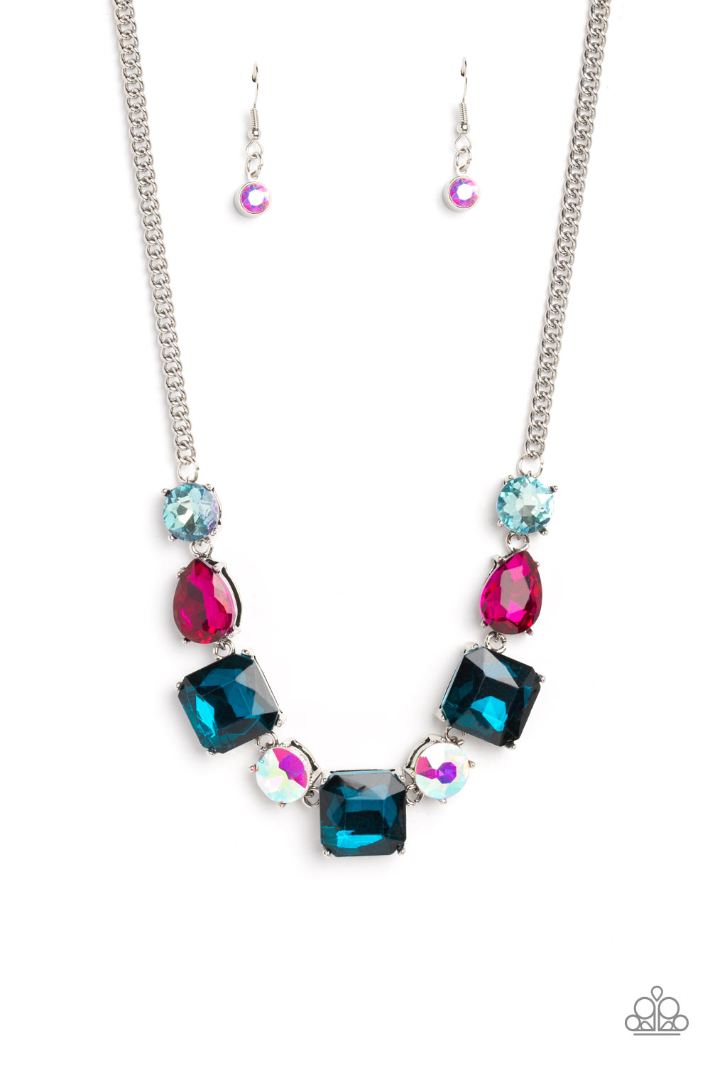 Elevated Edge - Multi  Necklace Earring Set